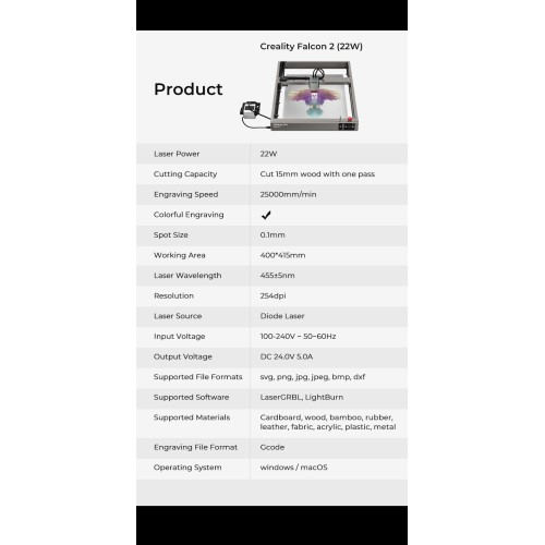 Creality Falcon 2 22W