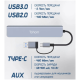 Tohom Tohom USB-Hub 8 в 1 USB 3.2 Gen 1 для SD, microSD, USB 2.0, USB 3.0