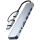 Tohom Tohom USB-Hub 8 в 1 USB 3.2 Gen 1 для SD, microSD, USB 2.0, USB 3.0