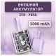 Внешний аккумулятор ZFR-PB58 5000 мАч фиолетовый