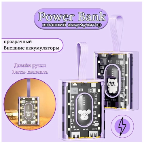 Внешний аккумулятор ZFR-PB58 5000 мАч фиолетовый