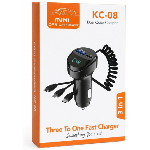 Tohom KC-08 USB Type-C, USB 55 Вт черный