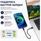 Кабель Tohom USB TypeC (M), USB TypeC (F), 0.28 м, ConnectPro 6-в-1 черный