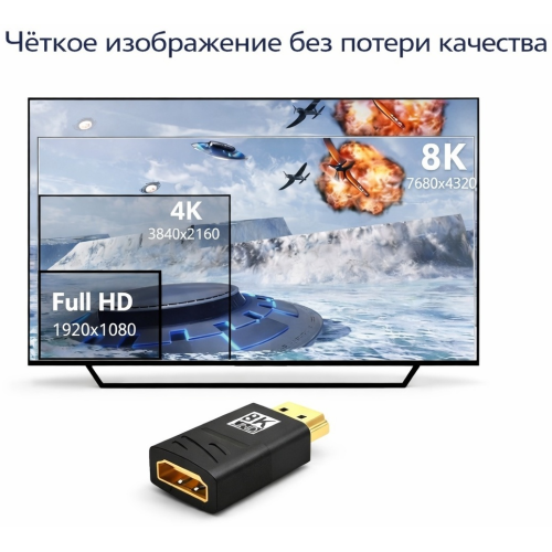 Переходник Tohom HDMI - HDMI 8K-SY638