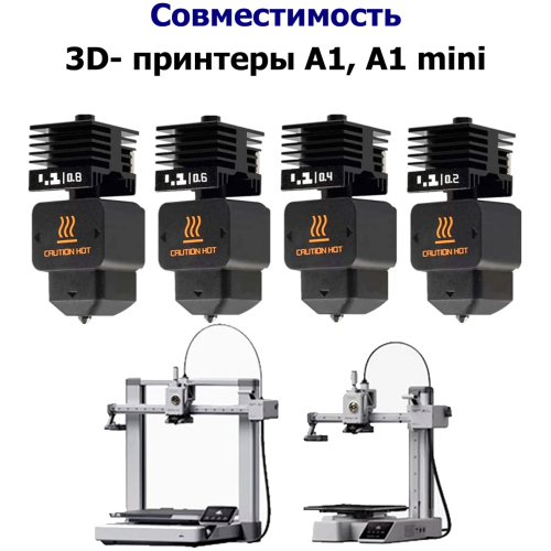 Хотенд Bambu Lab 0.4 мм A1/ A1 Mini