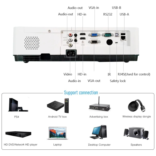 Проектор Byintek K200K белый