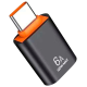 Переходник Tohom USB 3.0 (F), USB TypeC (M), 0.05 м, черный
