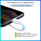 Кабель USB TypeC (M), Lightning (M), 1 м, белый