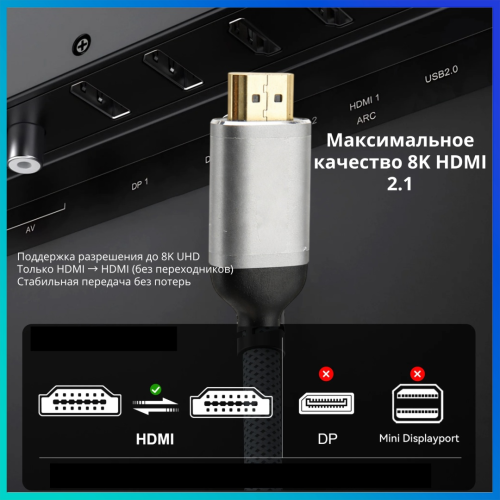 Кабель Tohom HDMI - HDMI 1 м