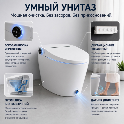 Умный унитаз Triumph-WC-6000, керамика